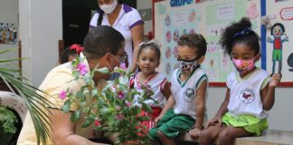Limpec entrega jardim sustentável na escola infantil Apito