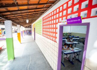 Manutenção da Escola Municipal Santo Antônio em Machadinho é concluída. A intervenção beneficia os 307 estudantes matriculados
