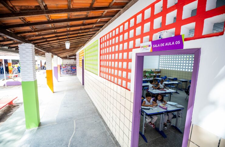 Manutenção da Escola Municipal Santo Antônio em Machadinho é concluída. A intervenção beneficia os 307 estudantes matriculados
