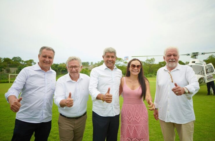 Bola da vez, Luiz Caetano recebe Jerônimo Rodrigues, Rui e Wagner em Camaçari para encontro do PGP