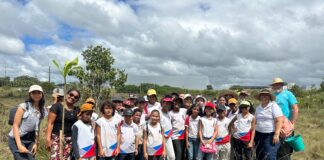 Sedur promove plantio de 30 mudas com estudantes em área de preservação